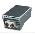 PIANO DI COTTURA ELETTRICO AD INDUZIONE DA INCASSO - MOD. PCID-84ET - N. 2 zone di cottura - Alimentazione trifase 400V/3 - Potenza 10 kW - Dimensioni: cm. L 40 x P 80 x H 31 - Norma CE