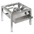 FORNELLONE A GAS 1 FUOCO - MOD. SP6050L - FIAMMA PILOTA - POTENZA kW 14 - DIMENSIONI cm L 60 x P 60 x 50 h