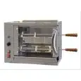 MULTIGRILL A GAS - MOD. CGV2 - Struttura portante in acciaio inox - N. 1 bruciatore radiante con valvola di sicurezza - N. 2 + 1 spada inox - Allaccio 230V MONOFASE - Potenza termica 3,5 KW - Dimensioni: cm L 58,7 X P 31,5 X 46,5 h - Norma CE