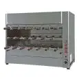 GIRARROSTO A GAS - MOD. CHURRASCO/CM20G - Motoriduttori indipendenti per ogni spada - N. 20 Spade lunghezza cm 50 - N° piani: 3 - Potenza termica 18,5 Kw - Allaccio MONOFASE - Dimensioni: cm L 140 x P 57 x 90 h - Norma CE