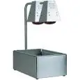 CONTENITORE GN PER CONDIMENTO E MANTENIMENTO FRITTI - MOD. BI4719D - Struttura in acciaio inox - N. 2 lampade a raggi infrarossi - Potenza W 250 - Alimentazione 230V/1/50-60Hz - Dim. cm L 60 x P 33 x h 68