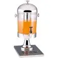 DISTRIBUTORE PER SUCCHI - MOD. DS10401 - DISTRIBUTORE INOX CON CONTENITORE TRASPARENTE - CAPACITA' Lt. 8 - TUBO CENTRALE PER CONTENIMENTO GHIACCIO - DIMENSIONI cm. L 27 x P 22 x 58 h