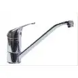 RUBINETTO PER LAVELLO - MOD. MFBCS2 - MONOFORO E MONOCOMANDO - LEVA CORTA IN METALLO - CANNA ø 22 cm - FORO DI FISSAGGIO ø 32 mm