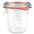 Vaso Con Coperchio - WECK - Codice 761 - Capacità 14 cl - Diametro 7 cm - Altezza cm 75 - Imballo confezione da n. 12 Unità