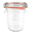 Vaso Con Coperchio - WECK - Codice 760 - Capacità 16 cl - Diametro 7 cm - Altezza cm 85 - Imballo confezione da n. 12 Unità