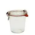 Vaso Con Coperchio - WECK - Codice 900 - Capacità 29 cl - Diametro 9 cm - Altezza cm 9 - Imballo confezione da n. 6 Unità
