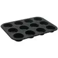 Stampo 12 Muffin  in Alluminio Antiaderente - KAUFGUT Linea EASY CLEAN - Codice 047455 - Dimensioni cm 38x26 - Imballo confezione da n. 1 Unità