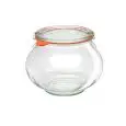 Vaso Con Coperchio - WECK - Codice 748 - Capacità 100 cl - Diametro 10 cm - Altezza 115 - Imballo confezione da n. 4 Unità