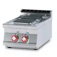 Piano cottura elettrico 2 piastre quadrate Allforfood PCQT/74ET linea ELLE