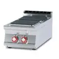 Piano cottura elettrico 2 piastre quadrate Allforfood PCQT/94ET linea ELLE