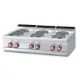 Piano cottura elettrico 6 piastre tonde Allforfood PCT/712ET linea ELLE