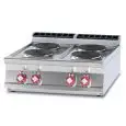 Piano cottura elettrico 4 piastre tonde Allforfood PCT/98ET linea ELLE