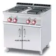 Cucina elettrica 4 piastre quadrate Allfofood PCQ/78ET linea ELLE