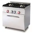 Cucina a gas 2 fuochi con forno elettrico con grill Allforfood CF2/68GEM linea ELLE