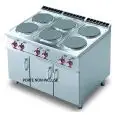 Cucina elettrica 6 piastre tonde Allforfood PC/912ET linea ELLE