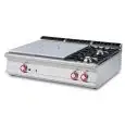 Piano cottura a gas tuttapiastra + 2 fuochi Allforfood TP2T/912G linea ELLE