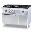 Cucina a gas 3 fuochi con forno elettrico multifunzione Allforfood CFM3/612GEMV linea ELLE