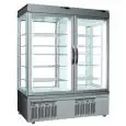 VETRINA REFRIGERATA PER PASTICCERIA E GELATERIA - MOD. TEK/53 - STRUTTURA ESTERNA IN ALLUMINIO ANODIZZATO - VETRO BASSO EMISSIVO - TEMP. °C +5/-25; -5/+10 - DUE SCOMPARTI SEPARATI - ALIMENTAZIONE MONOFASE - REFRIGERAZIONE VENTILATA - VETRO ESPOSITIVO A SC