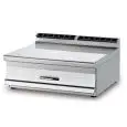 ELEMENTO NEUTRO PER CUCINA DA BANCO - MOD. PLT/78 - N. 1 cassetto con n. 2 bacinelle plastica GN 1/1 H15 - Dimensioni cm L 80 x P 70,5 x H 28 - Norma CE