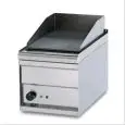 Fry Top elettrico professionale da banco piastra liscia cromata superchrome Allforfood FTL/1EMS linea ELLE