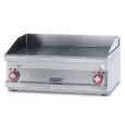 Fry Top elettrico professionale da banco piastra 1/2 liscia 1/2 rigata in acciaio Allforfood FTLRT/68ET linea ELLE