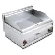 Fry Top elettrico professionale da banco piastra 1/2 liscia 1/2 rigata in acciaio Allforfood FTLR/8ET linea ELLE