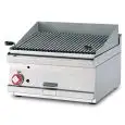 GRIGLIA A PIETRA LAVICA TOP A GAS - MOD. CWT/66G - Griglia in acciaio inox - Dimensioni: cm L 60 x P 60 x H 28 - Norma CE