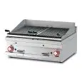 GRIGLIA A PIETRA LAVICA TOP A GAS - MOD. CWT/98G - N. 2 griglie in acciaio inox - N. 2 zone cottura - Dimensioni: cm L 80 x P 90 x H 28 - Norma CE
