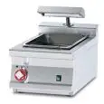 SCALDAPATATE TOP ELETTRICO - MOD. BST/74EM - Vasca con falsofondo forato cm L 30,5 x P 51 x H 16,5 - Dimensioni: cm L 40 x P 70,5 x H 28 - Norma CE