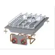 PIANO DI COTTURA A GAS DA INCASSO - MOD. PCD-64G - N. 2 fuochi - Con fiamma pilota - Potenza 5,5 + 7,5 Kw / 11.180 kcal/h - Dimensioni: cm. L 40 x P 60 x H 11 - Norma CE