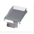 FRY TOP ELETTRICO PIASTRA RIGATA DA INCASSO - MOD. FTRD-64ET - Alimentazione trifase 400V/3N 230V/3 - Potenza kW 4,5 - Dimensioni: cm. L 40 x P 60 x H 22 - Norma CE