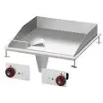 FRY TOP ELETTRICO PIASTRA LISCIA DA INCASSO - MOD. FTLD-66ET - N. 2 zone di cottura - Alimentazione trifase o monofase 400V/3N 230V/3 230V - Potenza kW 6 - Dimensioni: cm. L 60 x P 60 x H 22 - Norma CE