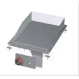 FRY TOP ELETTRICO PIASTRA RIGATA CROMATA DA INCASSO - MOD. FTRD-64ETS - Alimentazione trifase 400V/3N 230V/3 - Potenza kW 4,5 - Dimensioni: cm. L 40 x P 60 x H 22 - Norma CE