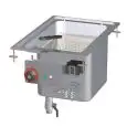 FRIGGITRICE ELETTRICA DA INCASSO - MOD. F18D-64ET - N. 1 vasca LT. 18 - Produzione patate: 15 Kg/h - Alimentazione trifase 400V/3N - Potenza kW 15,9 - Dimensioni: cm. L 40 x P 60 x H 46 - Norma CE