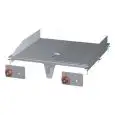 FRY TOP ELETTRICO 1/2 PIASTRA LISCIA 1/2 PIASTRA RIGATA CROMATA DA INCASSO - MOD. FTLRD-88ETS - N. 2 zone di cottura - Alimentazione trifase 400V/3N - Potenza kW 15 - Dimensioni: cm. L 80 x P 80 x H 22 - Norma CE