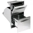 TRAMOGGIA CAFFE' CON RACCOLTA IN INOX - Linea ICE - Mod. IC TRBR 35/45 - Angoli arrotondati - Vaschetta a tenuta stagna per eliminare la defluizione dei residui liquidi - Contenitore estraibile per lo smaltimento dei fondi - Foro banco cm L 35/44 x 59/60 