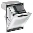 TRAMOGGIA RIFIUTI INOX - Linea ICE - Mod. IC TRR 50/60 BF - Contenitore interno fisso - Foro banco cm L 44 x 50/60 H (in base al modello)