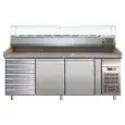 Banco pizza refrigerato in acciaio inox Forcar G-PZ2610TN33