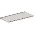 PIANO IN POSTFORMING DI COLORE GRIGIO CON PROFILO IN ALLUMINIO MURO-PIANO PER RETROBANCHI - Mod PPPAMP663/100 - DIM. Cm L 100 x P 67 x h 5,5 - NORMA CE