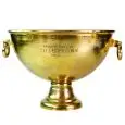 Spumantiera/Coppa Con Anelli Gold in alluminio - MEDRI Linea SAINT TROPEZ - Codice TB-AL-11-G - Diametro 46 cm - Altezza 33 - Imballo confezione da n. 1 Unità