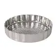 Piatto Rotondo Margherita in Acciaio - MEDRI Linea MONTECARLO - Codice ALM-7772 - Diametro 28 cm - Altezza 35 - Imballo confezione da n. 1 Unità