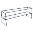 GIRAPANETTONE - Mod GIROIO G - In acciaio inox - Possibilità di agganciare diverse pezzature di panettoni, colombe, veneziane - Sovrapponibile - Dimensioni cm L 215 X P 38 - Quantità minima acquistabile n. 2 pezzi - Norma CE