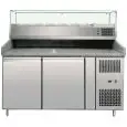Banco pizza refrigerato in acciaio inox Amitek AK2602TN33