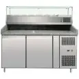 Banco pizza refrigerato in acciaio inox Amitek AK2602TN38