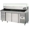 Banco pizza refrigerato in acciaio inox Amitek AK2612TN33