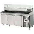 Banco pizza refrigerato in acciaio inox Amitek AK3602TN38