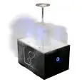 RAFFREDDA BICCHIERE - MOD. FANTASY B - STRUTTURA IN METACRILATO - 4 LED AZZURRI - ALIMENTAZIONE MONOFASE 230V - DIMENSIONI cm L 25 x P 18 x 24 H