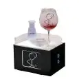 RAFFREDDA BICCHIER E PRODUZIONE PASTIGLIA GHIACCIO SECCO - MOD. OLYMPIA - STRUTTURA IN METACRILATO - ALIMENTAZIONE MONOFASE 230V - DIMENSIONI cm L 25 x P 18 x 24 H
