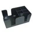 Portaoggetti Nero in Plastica - MEDRI - Codice BC-6 - Dimensioni cm 23X14 - Imballo confezione da n. 1 Unità