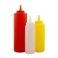 C/12 Dispenser Salse Giallo in Plastica - MEDRI - Codice SBY-08 - Capacità 24 cl  - Imballo confezione da n. 1 Unità